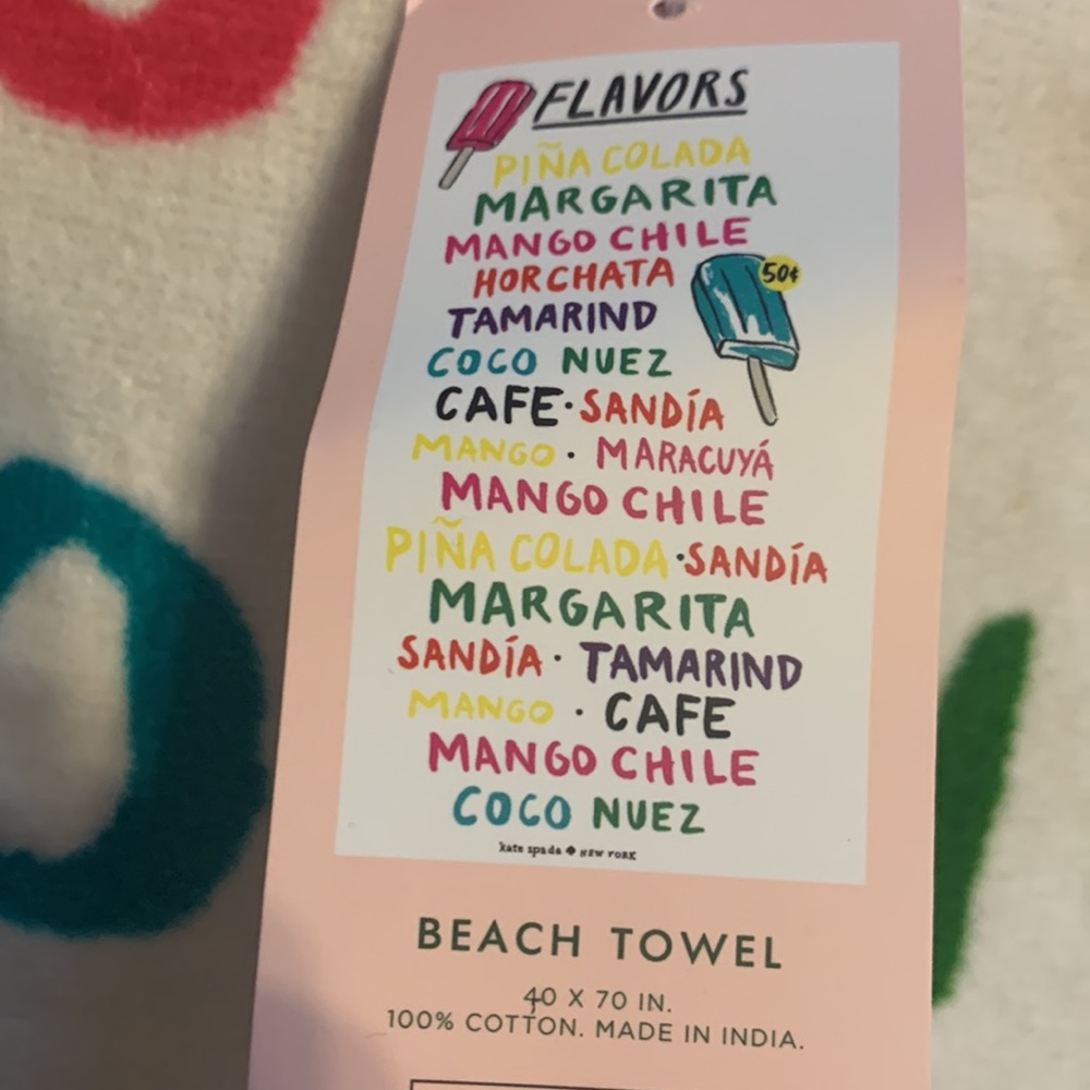 Nwt Kate spade beach towel - Picture 3 of 6